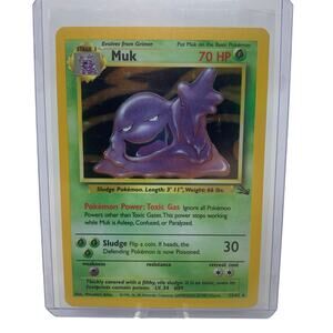 Pokemon Muk Holo 1999 Fossil Set 13/62